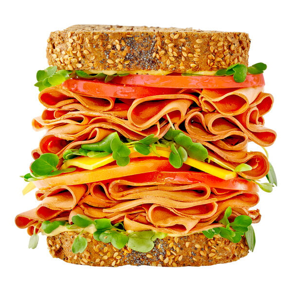Prime Roots Vegan Black Forest Koji-Ham Deli Chub 2.26 lb. - 4/Case