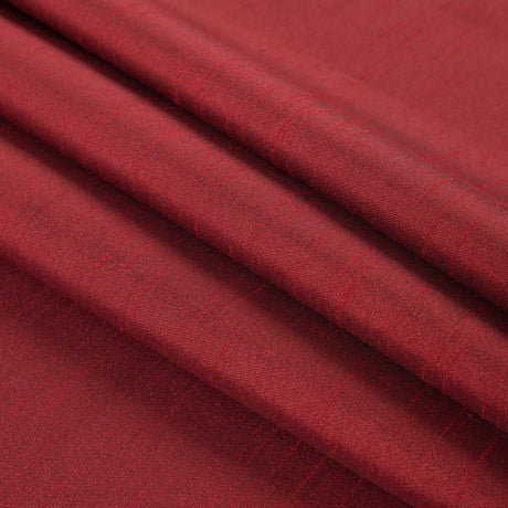True Red Solid Polyester Shantung