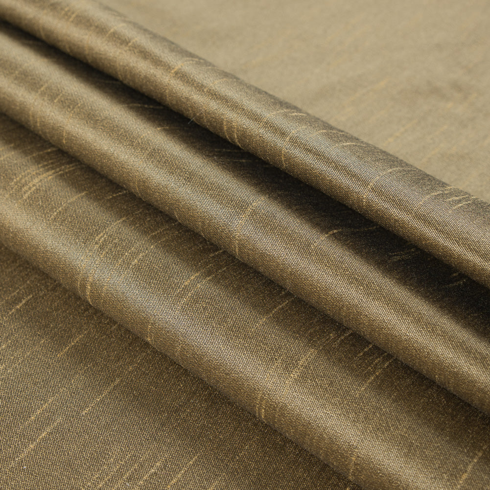 Buff Yellow Solid Polyester Shantung