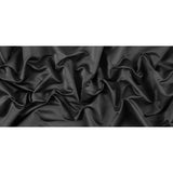 Black Solid Polyester Shantung