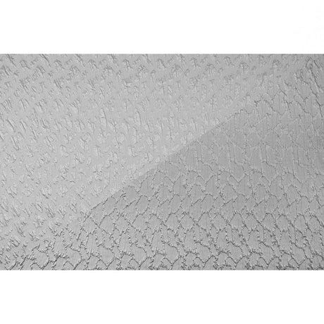 Metallic Silver/Blanc de Blanc Abstract Polyester Brocade/Jacquard