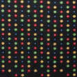 Italian Black/Multi-Colored Embroidered Spacer Mesh