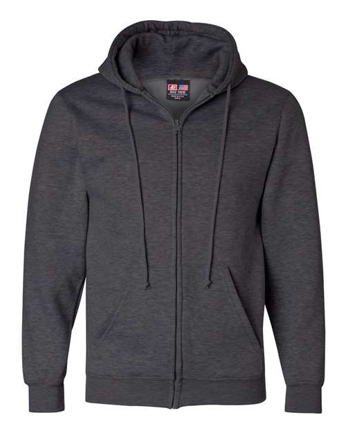 Bayside Unisex USA-Made Full-Zip Hooded Sweatshirt