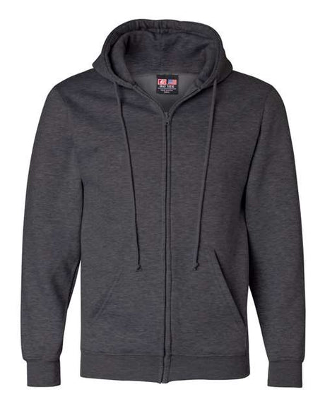 Bayside Unisex USA-Made Full-Zip Hooded Sweatshirt