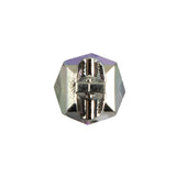Faceted Cube Glass Button - 24L/15mm
