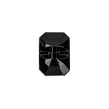 Black and Gold Glass Self Back Button - 30L/19mm