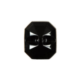 Black/Gold Glass Shank-Back Button - 36L/23mm