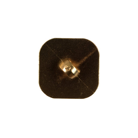 Faceted Square Gold Plastic Button - 36L/23mm