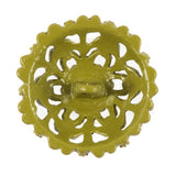 Olive Rhinestone Metal Button - 54L/34mm
