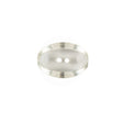 Clear Oval Plastic Button - 32L/20MM