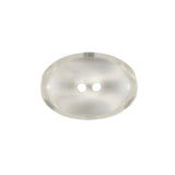 Clear Oval Plastic Button - 36L/23MM