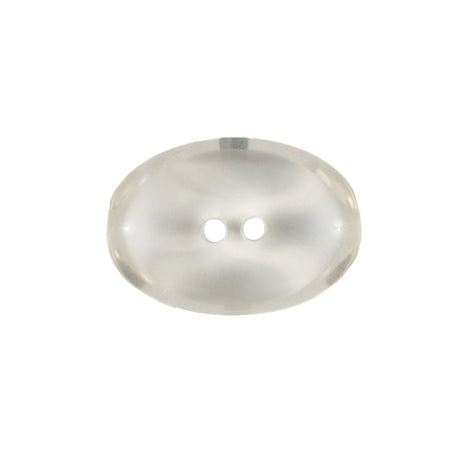 Clear Oval Plastic Button - 36L/23MM