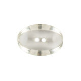 Clear Oval Plastic Button - 36L/23MM