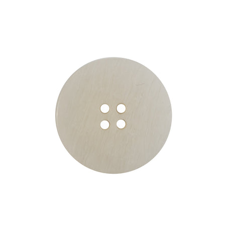 Cream Plastic Coat Button - 33L/21mm