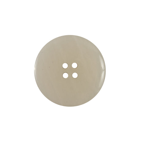 Cream Plastic Coat Button - 33L/21mm