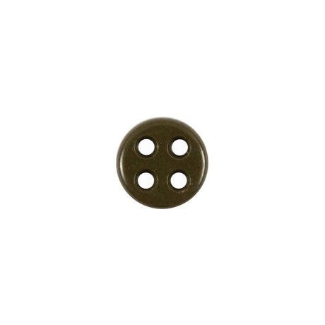 Olive Plastic Button - 18L/11.5mm