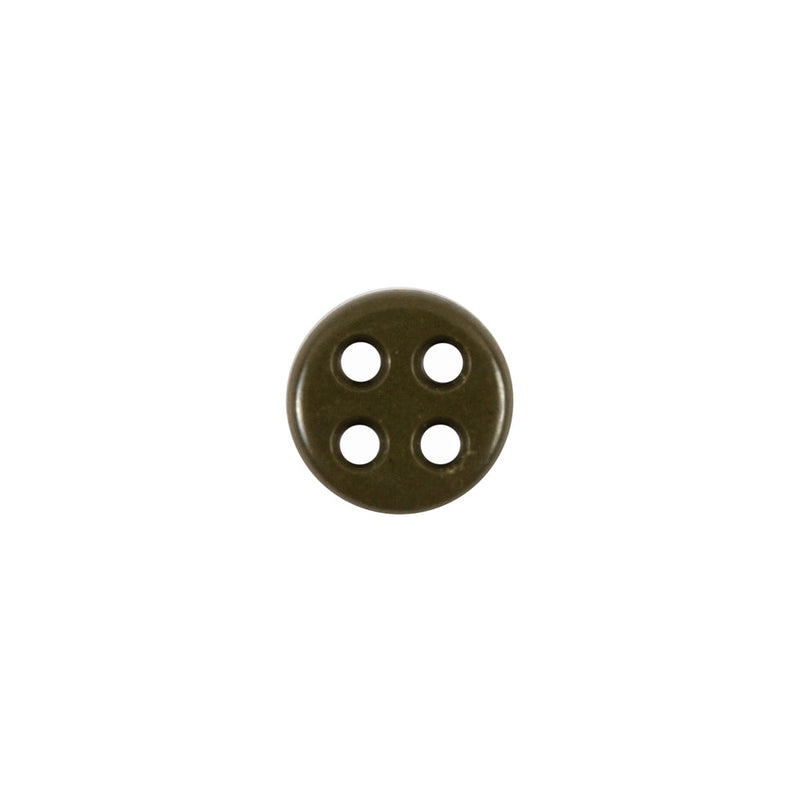 Olive Plastic Button - 18L/11.5mm