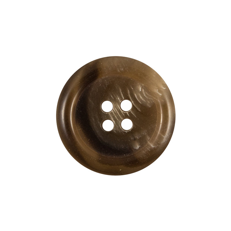 Brown 4-Hole Plastic Button - 35L/22mm
