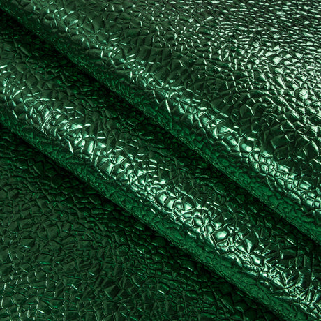 Metallic Green Crackled Vinyl