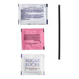 Single Serving Hot Beverage Condiment Kit with Clear Packaging - 500/Case