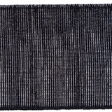 Metallic Silver and Black Elastic - 2"