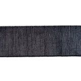 Metallic Silver and Black Elastic - 2"