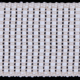 Beige and White Woven Trim - 1.5"