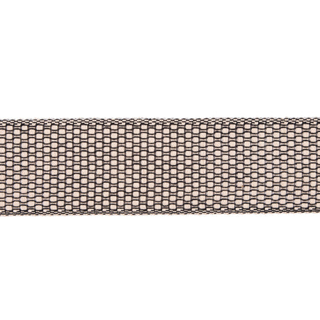 Beige and Black Woven Trim - 1.5"