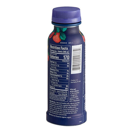 Chobani Complete Low-Fat Mixed Berry Vanilla Greek Yogurt Drink 10 fl. oz. - 8/Case