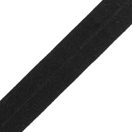 Italian Black Foldover Stretch Tape - 0.625"