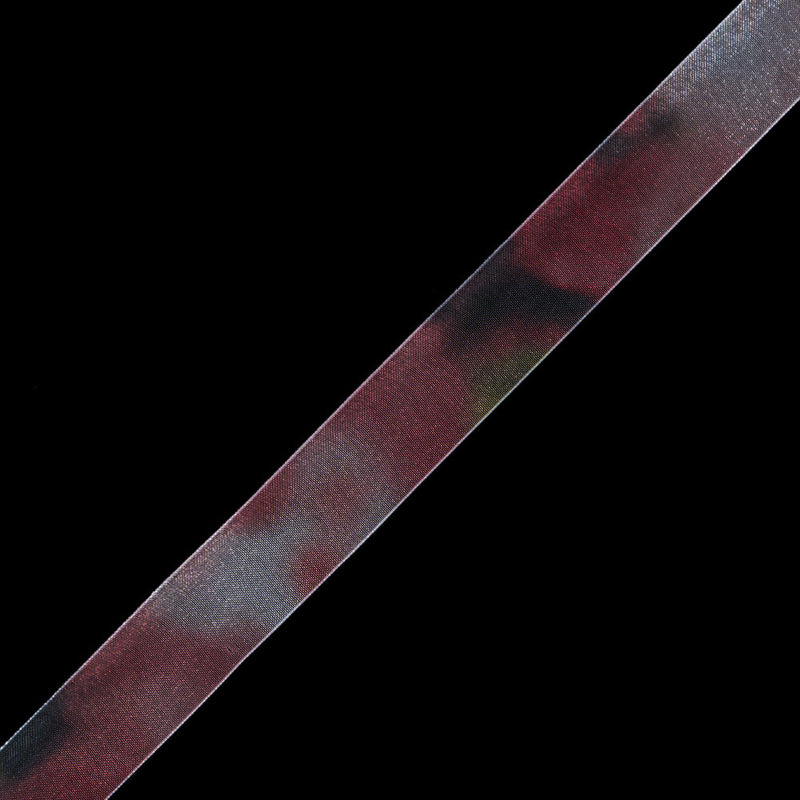Red Tie Dye Organza Ribbon - 1"