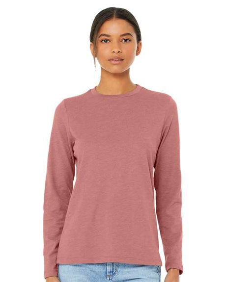 Image 1: Bella Canvas Women's Jersey Crewneck Long Sleeve TeeImage 2: Soft jersey long sleeve women's shirtImage 3: Premium Bella Canvas ladies apparelImage 4: Blank women's long sleeve teeImage 5: Lightweight casual layering topImage 6: Comfortable crewneck jersey shirt