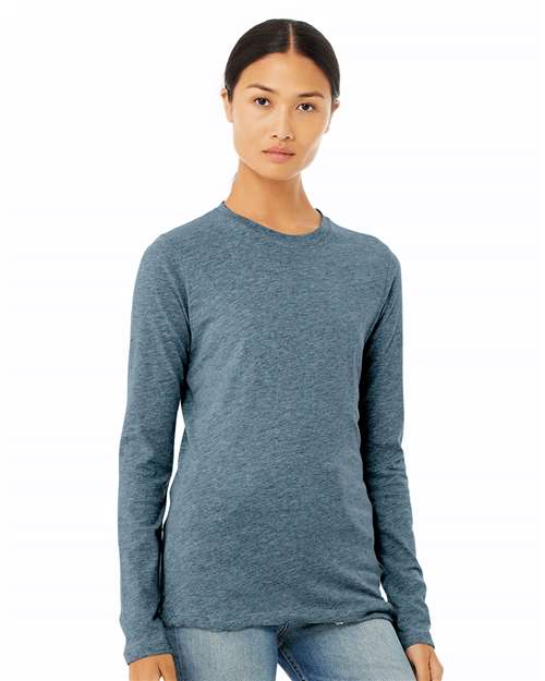 BELLA + CANVAS® Women Jersey Long Sleeve Crewneck T-Shirt