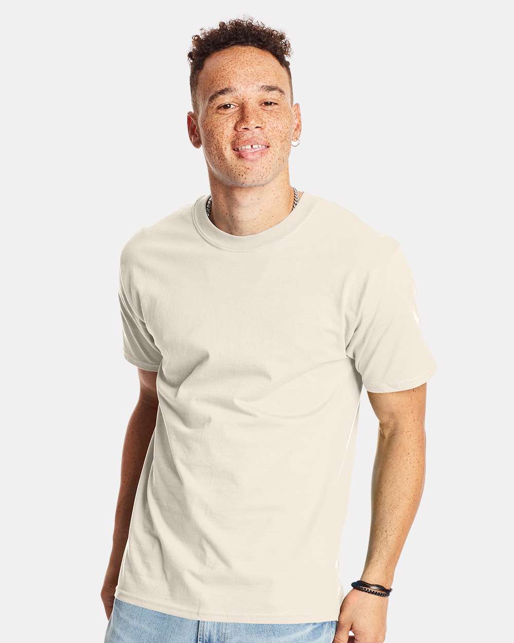 Hanes® Beefy Crewneck Short Sleeve T-Shirt