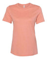 BELLA + CANVAS® Women’s Relaxed Fit Short Sleeve Heather CVC Tee