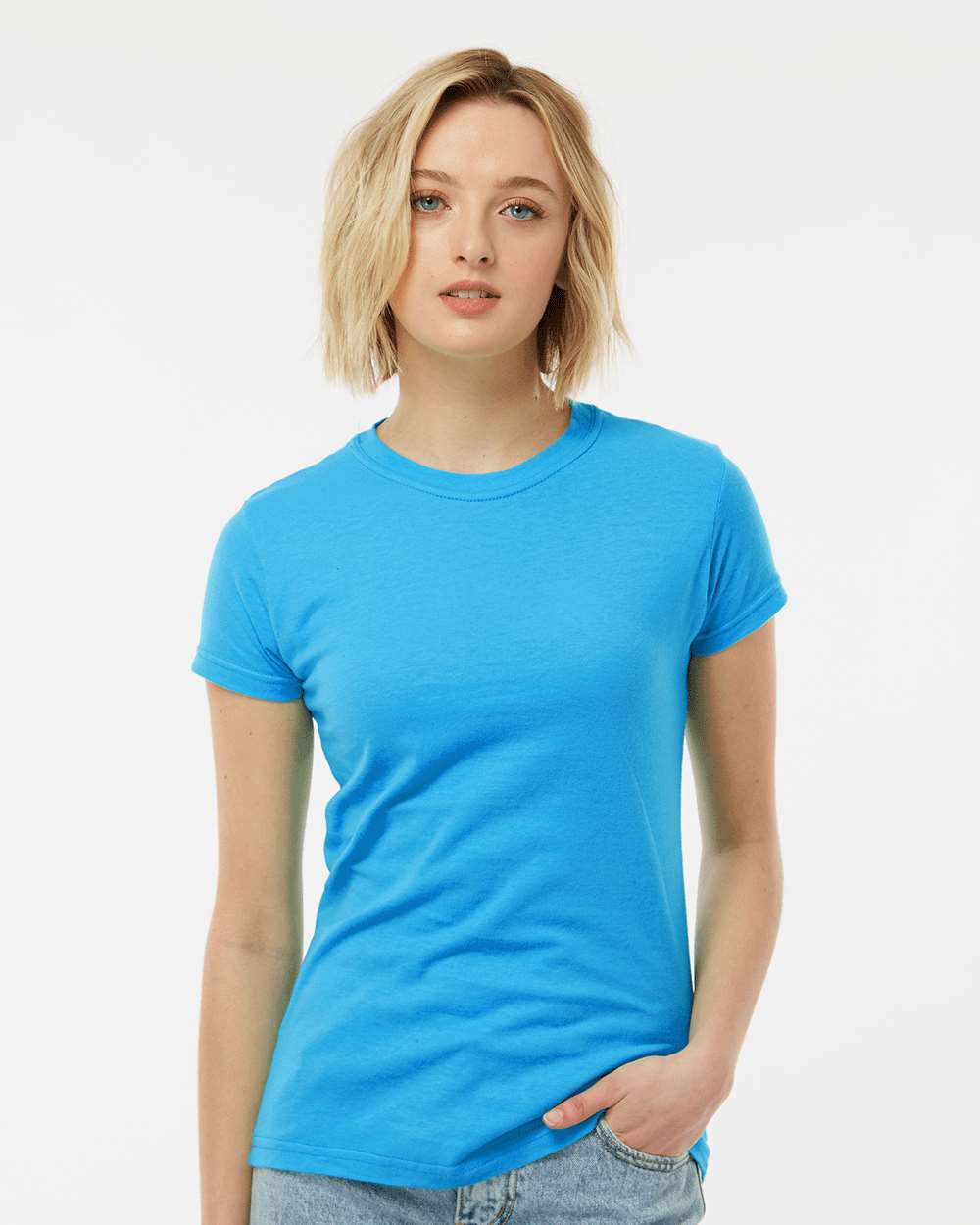 Tultex® Women's Fine Jersey Slim Fit Short Sleeve Crewneck T-Shirt