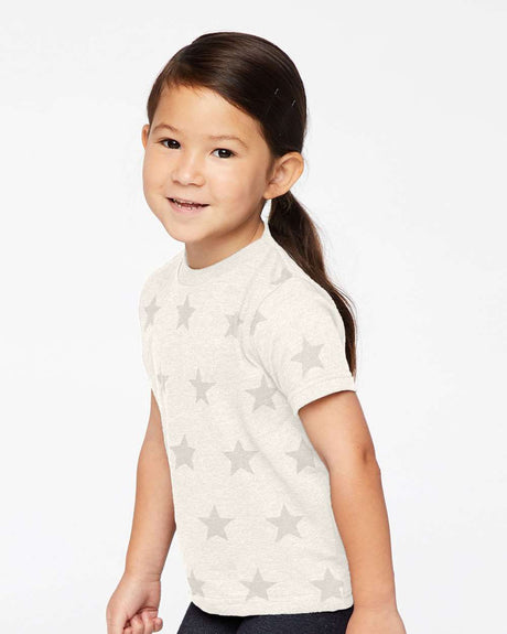 Code Five toddler star print cotton short sleeve T-shirt