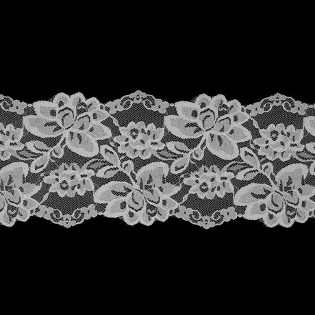 Off-White Floral Lace Trimming - 5.5"