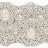 Gray Stretch Lace Trim - 2.25"