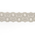 Gray Stretch Lace Trim - 2.25"