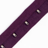 1" Purple Cotton Hook & Eye Tape