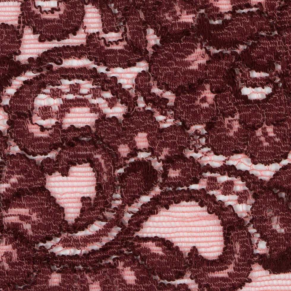 Deco Rose and Peony Stretch Lace Trimming - 3.5"