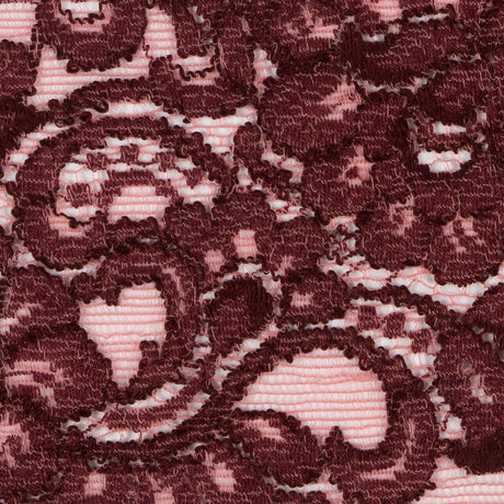 Deco Rose and Peony Stretch Lace Trimming - 3.5"