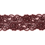 Deco Rose and Peony Stretch Lace Trimming - 3.5"
