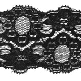 Black Stretch Lace Trim - 2.25"