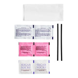 Double Serving Hot Beverage Condiment Kit with Napkin and Clear Packaging - 250/Case