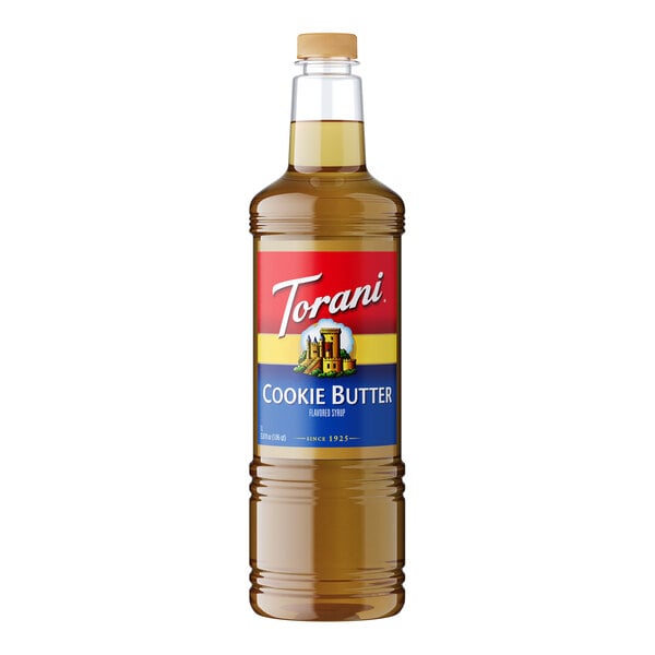 Torani Cookie Butter Flavoring Syrup Plastic Bottle 1 Liter