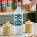 Torani Sugar-Free Coconut Flavoring Syrup Plastic Bottle 1 Liter - 6/Case
