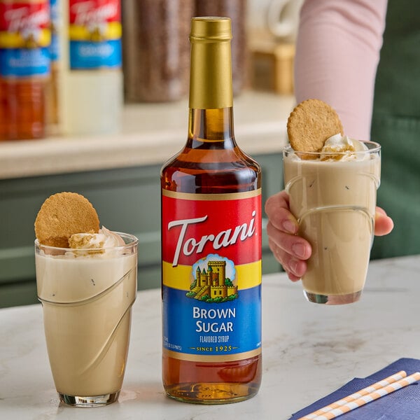 Torani Brown Sugar Flavoring Syrup Glass Bottle 750 mL
