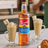 Torani Toasted Marshmallow Flavoring Syrup Plastic Bottle 1 Liter - 6/Case